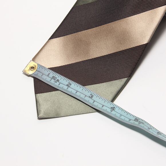 Vintage Geoffrey Beene Handmade Silk Tie Striped 3.75" x 59" Retro Wide - Picture 6 of 6